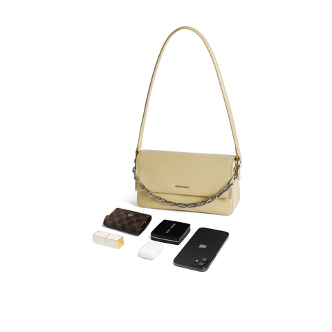 百丽包女2025夏新商场同款月光宝盒法棍包单肩斜挎小方包BL826BX5