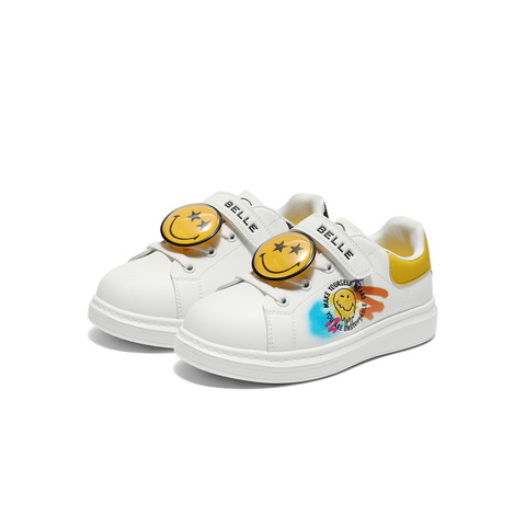 百丽SMEILEY联名板鞋女童25秋新上商场同款可爱小白鞋K6615C85