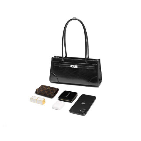 百丽包女25秋新商场同款高级质感单肩托特包法棍腋下包JY129CX5