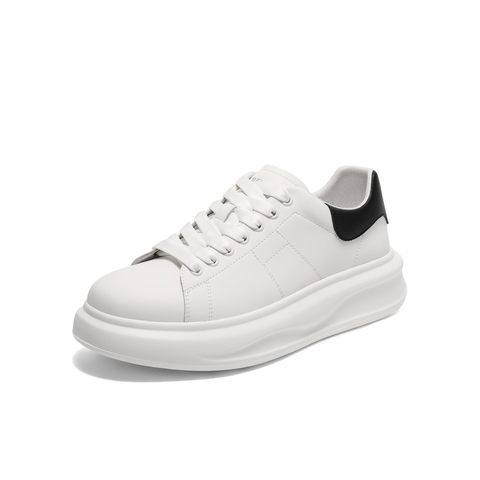 百丽厚底增高小白鞋男鞋2025新款秋季时尚潮搭休闲板鞋A2101CM5