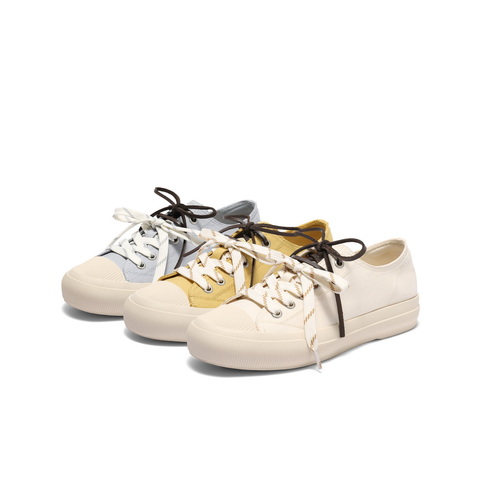 百丽时尚双鞋带帆布鞋女2025秋新商场同款百搭休闲鞋E2B1DCM5