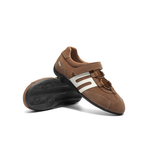 百丽时尚撞色阿甘鞋女2025秋新商场同款薄底免系带休闲鞋E2Q1DCM5