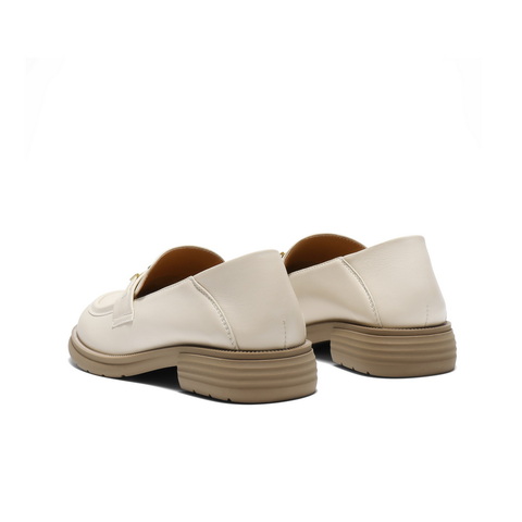 百丽英伦风乐福鞋女2025秋新商场同款真皮舒适便士乐福E1N1DCA5