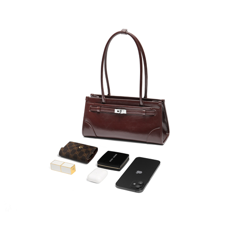 百丽包女25秋新商场同款高级质感单肩托特包法棍腋下包JY129CX5