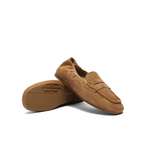 百丽亲肤质感乐福鞋2025秋新商场同款真皮柔软便式乐福鞋E1W1DCA5