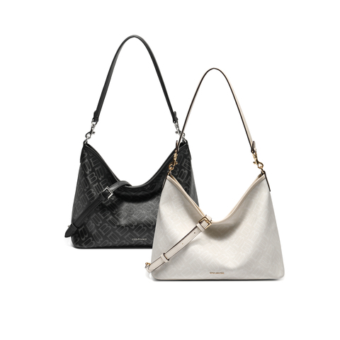 百丽包包女25秋新商场同款复古半月hobo单肩斜挎托特包X7388CX5