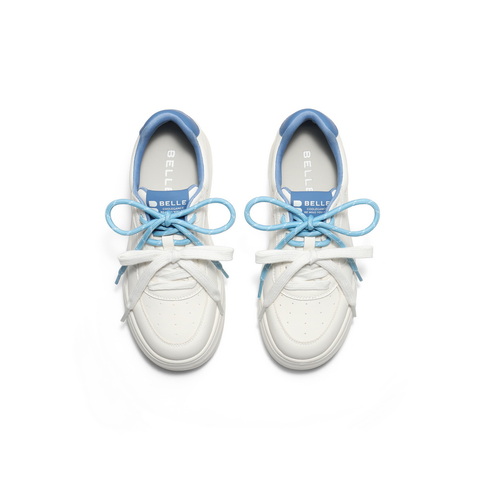 百丽百搭小白板鞋女2025秋新商场同款厚底增高休闲鞋E1S1DCM5