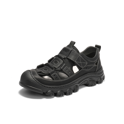 百丽镂空透气休闲凉鞋男2025新款夏季商场同款户外沙滩鞋8UR01BL5