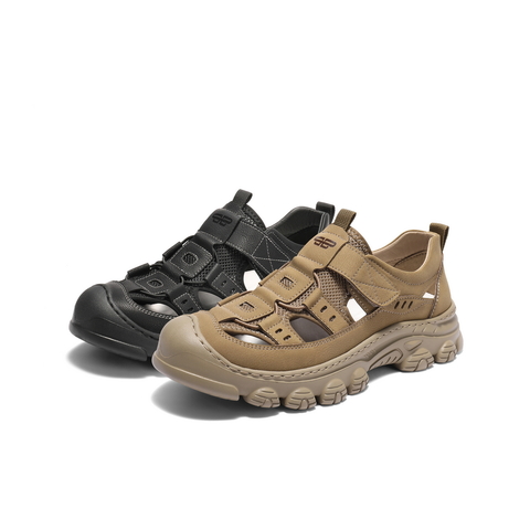 百丽镂空透气休闲凉鞋男2025新款夏季商场同款户外沙滩鞋8UR01BL5