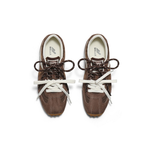 百丽青春撞色德训鞋女2025秋新商场同款时尚薄底休闲鞋E2N1DCM5