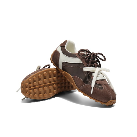 百丽青春撞色德训鞋女2025秋新商场同款时尚薄底休闲鞋E2N1DCM5