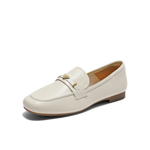 百丽秀气乐福鞋女2025秋新商场同款质感真皮通勤乐福鞋E3C1DCA5