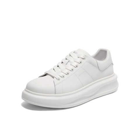 百丽厚底增高小白鞋男鞋2025新款秋季时尚潮搭休闲板鞋A2101CM5