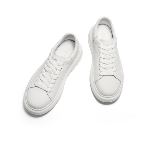 百丽厚底增高小白鞋男鞋2025新款秋季时尚潮搭休闲板鞋A2101CM5