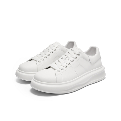 百丽厚底增高小白鞋男鞋2025新款秋季时尚潮搭休闲板鞋A2101CM5