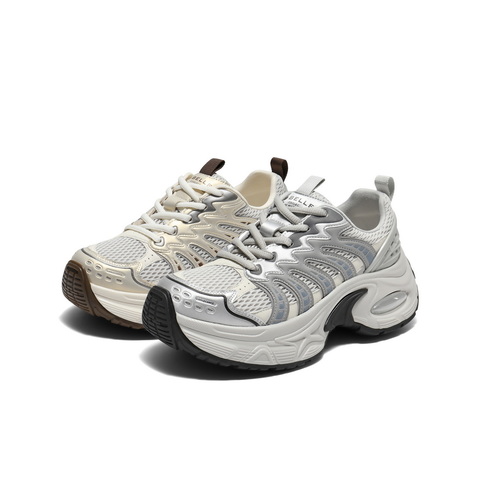 百丽潮酷网面老爹鞋女2025秋新厚底增高运动风休闲鞋B2763CM5