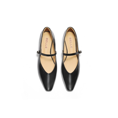 百丽复古气质玛丽珍鞋女2025秋新质感通勤舒适单鞋B2686CQ5