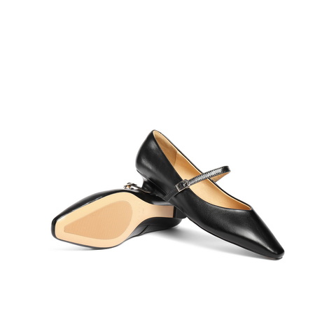 百丽复古气质玛丽珍鞋女2025秋新质感通勤舒适单鞋B2686CQ5