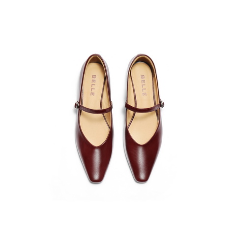 百丽复古气质玛丽珍鞋女2025秋新质感通勤舒适单鞋B2686CQ5