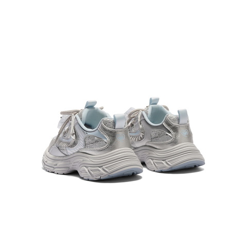 百丽潮酷撞色老爹鞋童2025秋新商场同款厚底蝴蝶结休闲鞋V7122C85