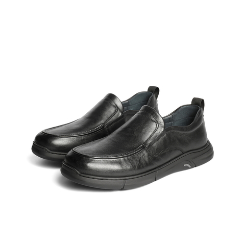 百丽一脚蹬商务鞋男2025秋季新款牛皮革舒适上班休闲皮鞋A2099CM5