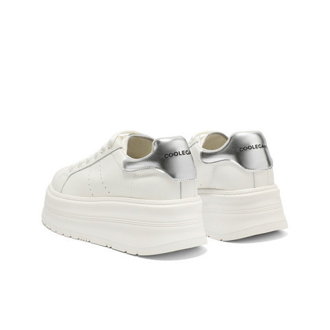 百丽时尚后尾撞色小白鞋女2025秋新厚底增高休闲板鞋B2758CM5