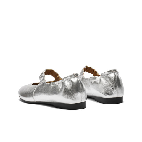 百丽复古软薄底玛丽珍鞋女2025秋新商场同款真皮浅口单鞋E1P1DCQ5