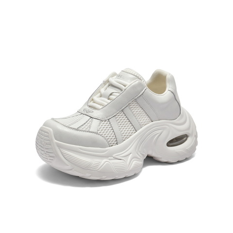 百丽潮酷厚底老爹鞋女2025秋新商场同款舒适透气网休闲鞋E2F1DCM5