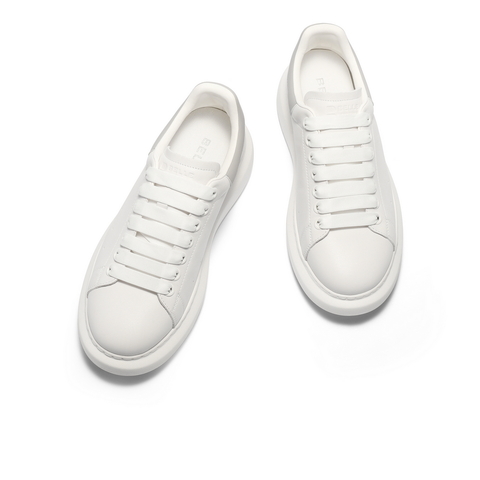 百丽百搭小白鞋男2025新款秋季商场同款厚底增高休闲板鞋8UH01CM5