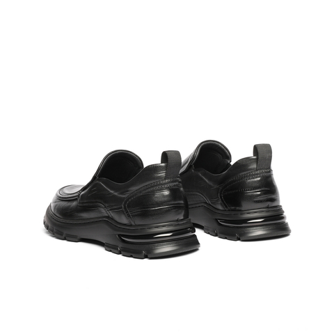 百丽一脚蹬商务鞋男2025新款秋商场同款牛皮厚底休闲皮鞋8TT02CM5