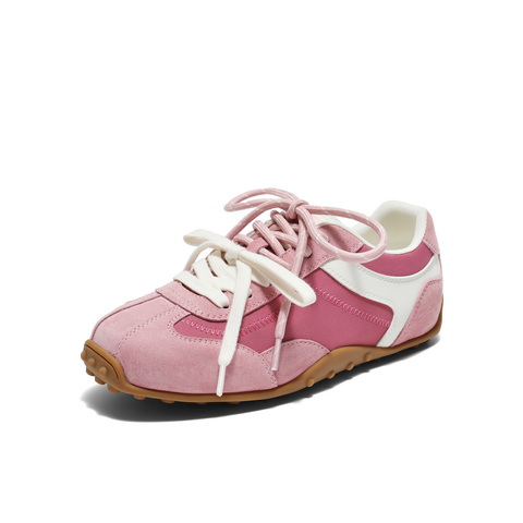 百丽青春撞色德训鞋女2025秋新商场同款时尚薄底休闲鞋E2N1DCM5