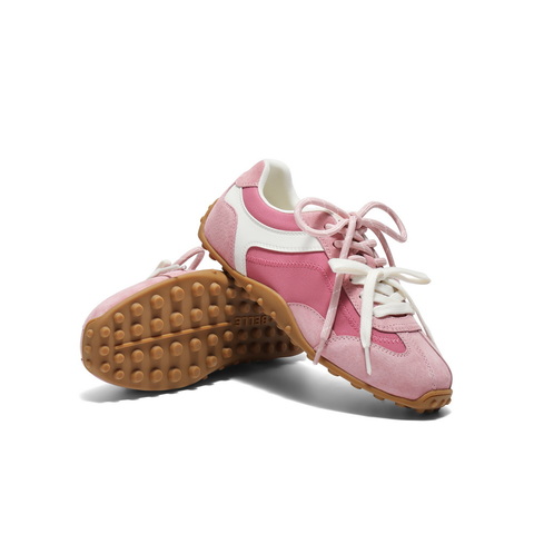 百丽青春撞色德训鞋女2025秋新商场同款时尚薄底休闲鞋E2N1DCM5