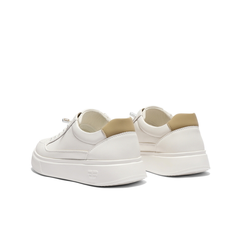 百丽时尚百搭小白鞋男2025新款秋季商场同款套脚休闲板鞋8UG01CM5