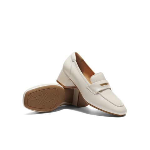 百丽质感乐福鞋女2025秋新商场同款真皮气质通勤乐福鞋D9U1DCA5