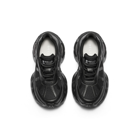 百丽潮酷厚底老爹鞋女2025秋新商场同款舒适透气网休闲鞋E2F1DCM5