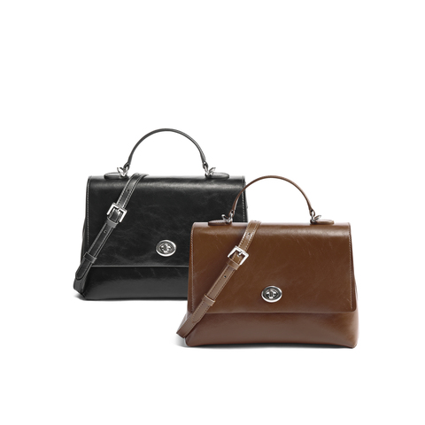 百丽包包女25秋季新商场同款高级简约质感单肩斜挎手提包JY128CX5