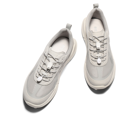 百丽网面透气健步鞋男2025秋季新款轻盈厚底休闲运动鞋A2049CM5