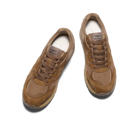 百丽网面拼接休闲老爹鞋男2025新款秋季户外跑步运动鞋A2064CM5