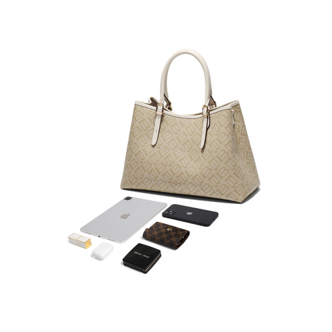 百丽包包女2025春新款复古通勤大容量单肩斜挎手提托特包X7238AX5