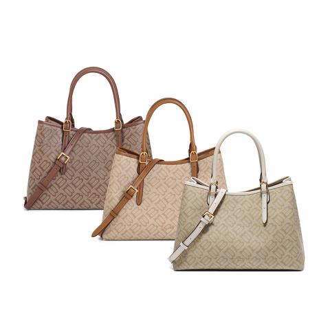 百丽包包女2025春新款复古通勤大容量单肩斜挎手提托特包X7238AX5