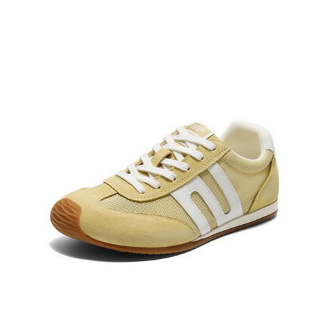 百丽撞色跑道阿甘鞋女2025秋新商场同款舒适薄底休闲鞋E3H1DCM5