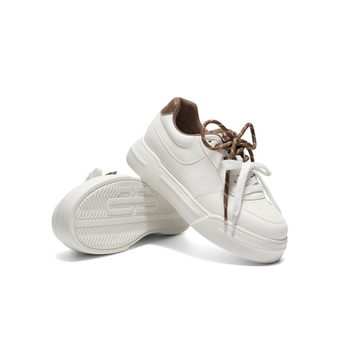 百丽百搭小白板鞋女2025秋新商场同款厚底增高休闲鞋E1S1DCM5