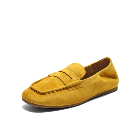 百丽亲肤质感乐福鞋2025秋新商场同款真皮柔软便式乐福鞋E1W1DCA5