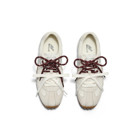 百丽青春撞色德训鞋女2025秋新商场同款时尚薄底休闲鞋E2N1DCM5