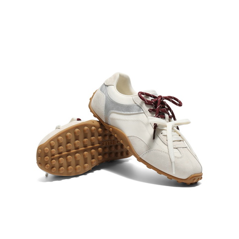 百丽青春撞色德训鞋女2025秋新商场同款时尚薄底休闲鞋E2N1DCM5