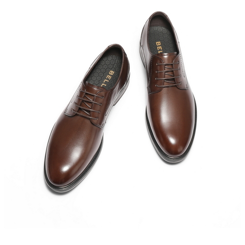 百丽绅士商务正装皮鞋男2025新款秋商场同款牛皮新郎婚鞋8TN01CM5