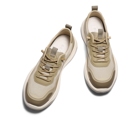 百丽网面透气休闲鞋男2025新款秋商场同款轻盈厚底运动鞋8VJ01CM5