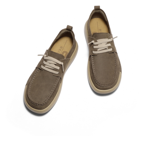 百丽简约舒适休闲鞋男2025新秋商场同款牛皮革户外工装鞋8TZ01CM5