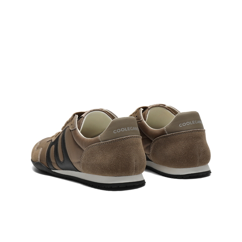 百丽户外休闲跑鞋男2025新款秋季跑道设计薄底运动阿甘鞋8VG01CM5