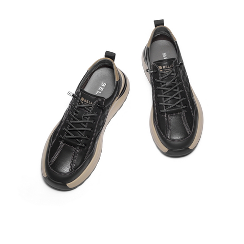 百丽厚底休闲运动鞋男鞋2025新款秋季商场同款户外工装鞋8VN01CM5